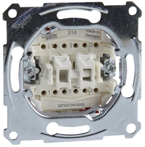 Переключатель без накладки без рамки Schneider Electric Merten System M 2-кл. проходной фото Переключатель без накладки без рамки Schneider Electric Merten System M 2-кл. проходной картинка